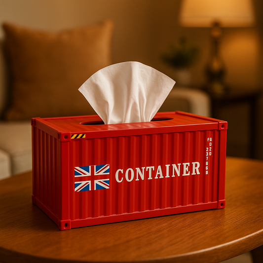 Red Container Style Tissue Box – Premium Decorative Storage Tissue Holder