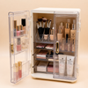 Luxury Acrylic Makeup Organizer Box with Drawers & Transparent Doors – Large Cosmetic Storage Cabinet for Skincare, Brushes & Beauty Essentials