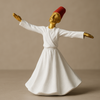 Whirling Dervish Sufi Figurine – Spiritual Home Décor Statue