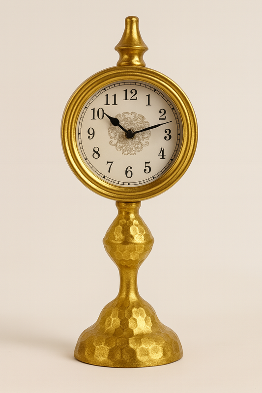 Luxury Antique Gold Table Clock – Premium Vintage Home Decor Piece