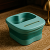Collapsible Foot Spa Bucket with Lid – Portable Foot Soaking Tub for Home Pedicure & Relaxation
