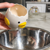 Cute Ceramic Chick Egg Cracker & Yolk Separator Bowl