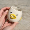 Cute Ceramic Chick Egg Cracker & Yolk Separator Bowl