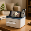 Multipurpose Tissue Box with Mobile Stand & Storage – Modern Desktop Organizer for Home & Office
