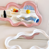 Luxury Irregular Wavy Wall Mirror – Modern Aesthetic Décor