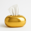 Luxury Gold Tissue Box Holder – Elegant Decorative Tissue Dispenser for Living Room & Office
