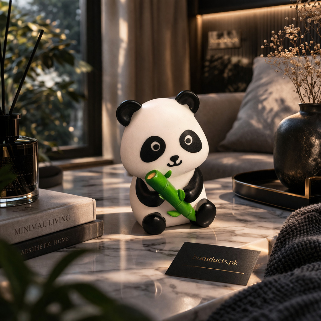 Cute Panda LED Night Lamp – Soft Glow Decorative Table Light (Hard Body, Single Light Mode)