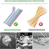 Premium Stainless Steel Reusable Straw Set – 4 Piece Metal Drinking Straws with Cleaning Brush | Eco-Friendly & Dishwasher Safe