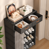 Luxury Modular Shoe Storage Cabinet with Drawers & Dustproof Cover – Multi-Tier Shoe Organizer Rack