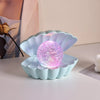 Luxury Pearl Glow Shell Lamp – Aesthetic LED Decorative Night Light for Bedroom & Vanity