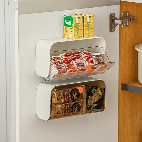 Luxury Wall-Mounted Multi-Layer Cosmetic & Tissue Organizer Rack