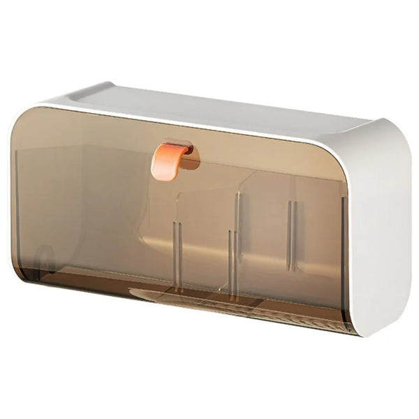 Luxury Wall-Mounted Multi-Layer Cosmetic & Tissue Organizer Rack