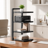 Industrial Metal Desktop Storage Rack – 3 & 4 Tier Multi-Purpose Organizer Shelf for Office, Kitchen & Home