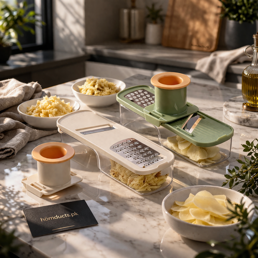 Premium 3-in-1 Garlic & Ginger Peeler, Slicer & Storage Box