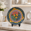 8 Inch Decorative Ceramic Quarter Plate | Luxury Floral Dinnerware Plate