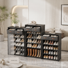 Luxury Modular Shoe Storage Cabinet with Drawers & Dustproof Cover – Multi-Tier Shoe Organizer Rack