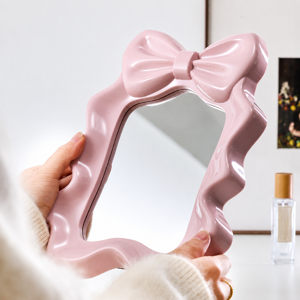 Cute Bow-Shaped Tabletop Vanity Mirror