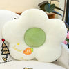 Soft Flower-Shaped Plush Cushion