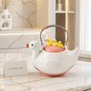 Cute Duck Ceramic Tea Pot with Fixed Duck Lid Decoration | Premium Kitchen Teapot