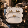Luxury 3-Piece Butterfly Accent Serving Tray Set – Premium Decorative Platter for Dining & Home Styling