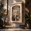 Luxury Wall Mounted Wooden Key Holder Box with Tree Design | Decorative Key Organizer Cabinet