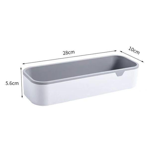 Luxury No-Drill Waterproof Bathroom Shelf & Tissue Holder – Wall-Mounted Multi-Purpose Organizer