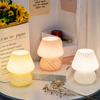 Modern Swirl LED Table Lamp – Aesthetic Mushroom Bedside Light