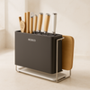 ECOCO Luxury Kitchen Knife & Utensil Holder with Cutting Board | Modern Countertop Organizer