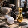 Luxury Twisted Tulip Decorative Vase – Modern Tabletop Flower Vase (1 Pc)