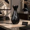 Luxury Twisted Tulip Decorative Vase – Modern Tabletop Flower Vase (1 Pc)