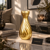 Luxury Twisted Tulip Decorative Vase – Modern Tabletop Flower Vase (1 Pc)