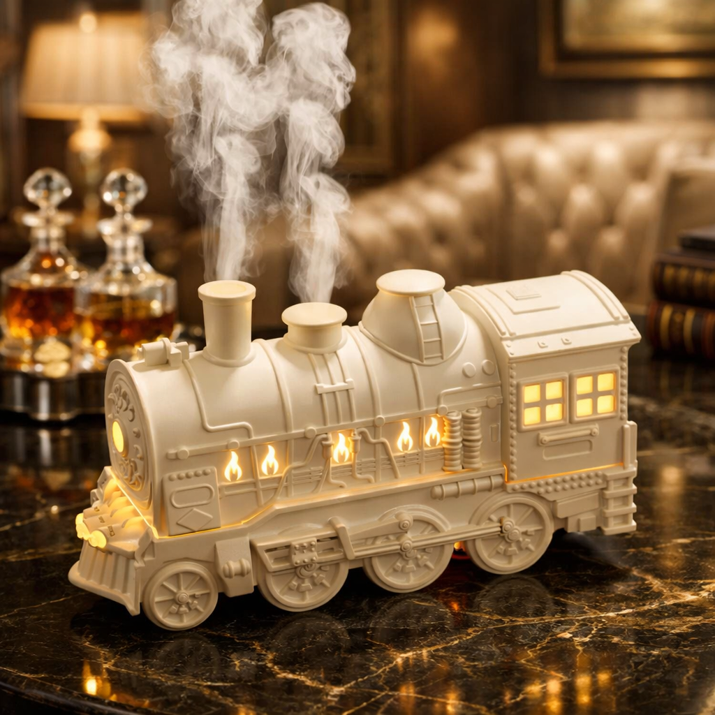 Retro Train Air Humidifier With Light