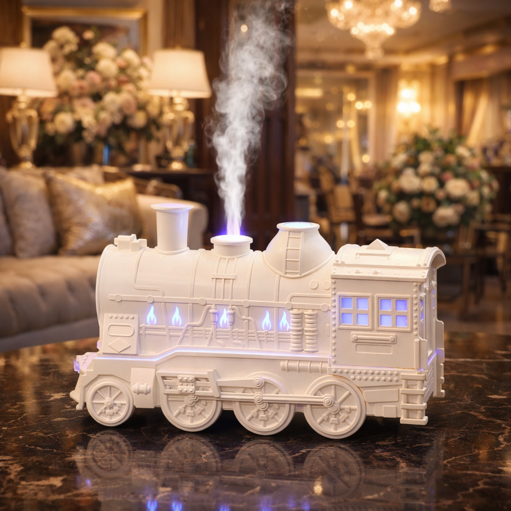 Retro Train Air Humidifier With Light