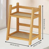 Multi-Purpose Bamboo 2-Tier Organizer Shelf | Countertop Storage Rack for Kitchen, Bathroom, Vanity & Home Décor