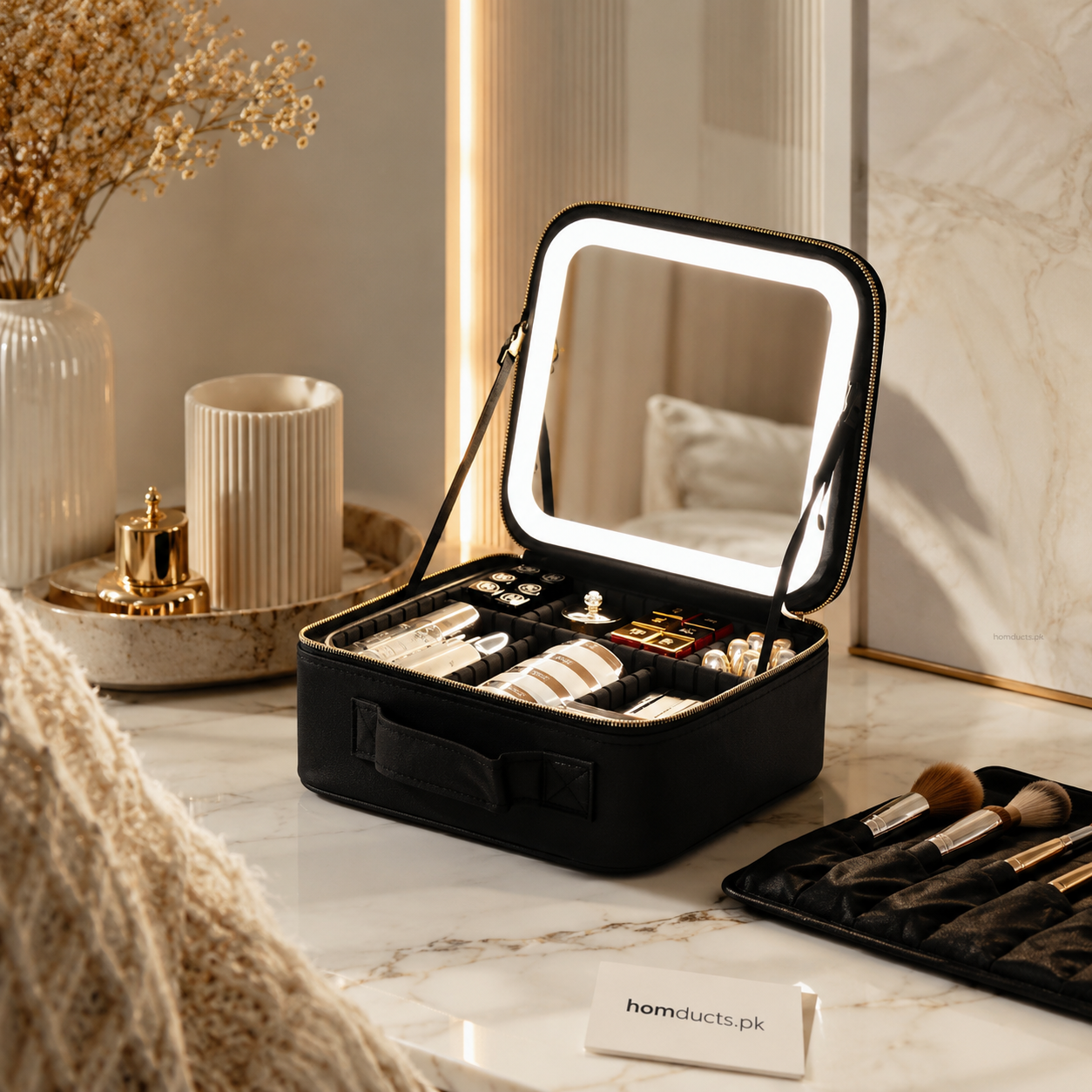 New Led Cosmetic Bag With Mirror