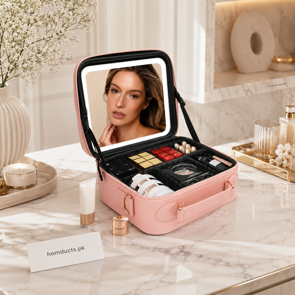 New Led Cosmetic Bag With Mirror