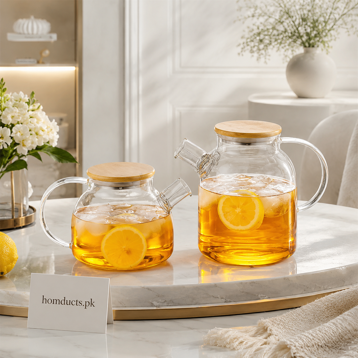 Heat Resistant Borosilicate Glass Teapot