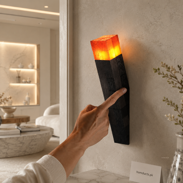 Minecraft Torch Lamp LED Night Light – Rechargeable Pixel Gaming Room Decor
