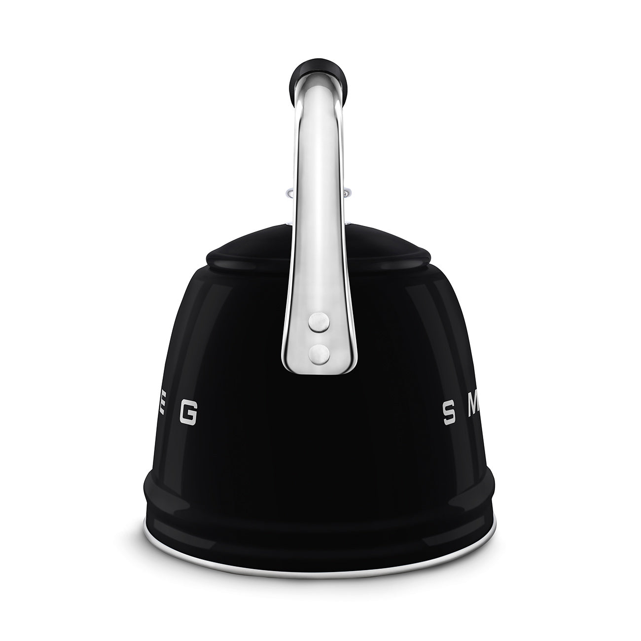 SMEG Retro Whistling Kettle – Matte Black Premium Stainless Steel Stovetop Tea Kettle