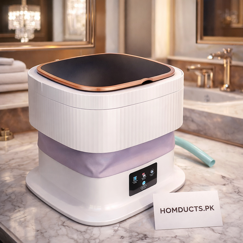 Smart Foldable 11L Mini Washing Machine – Portable Collapsible Washer for Small Loads