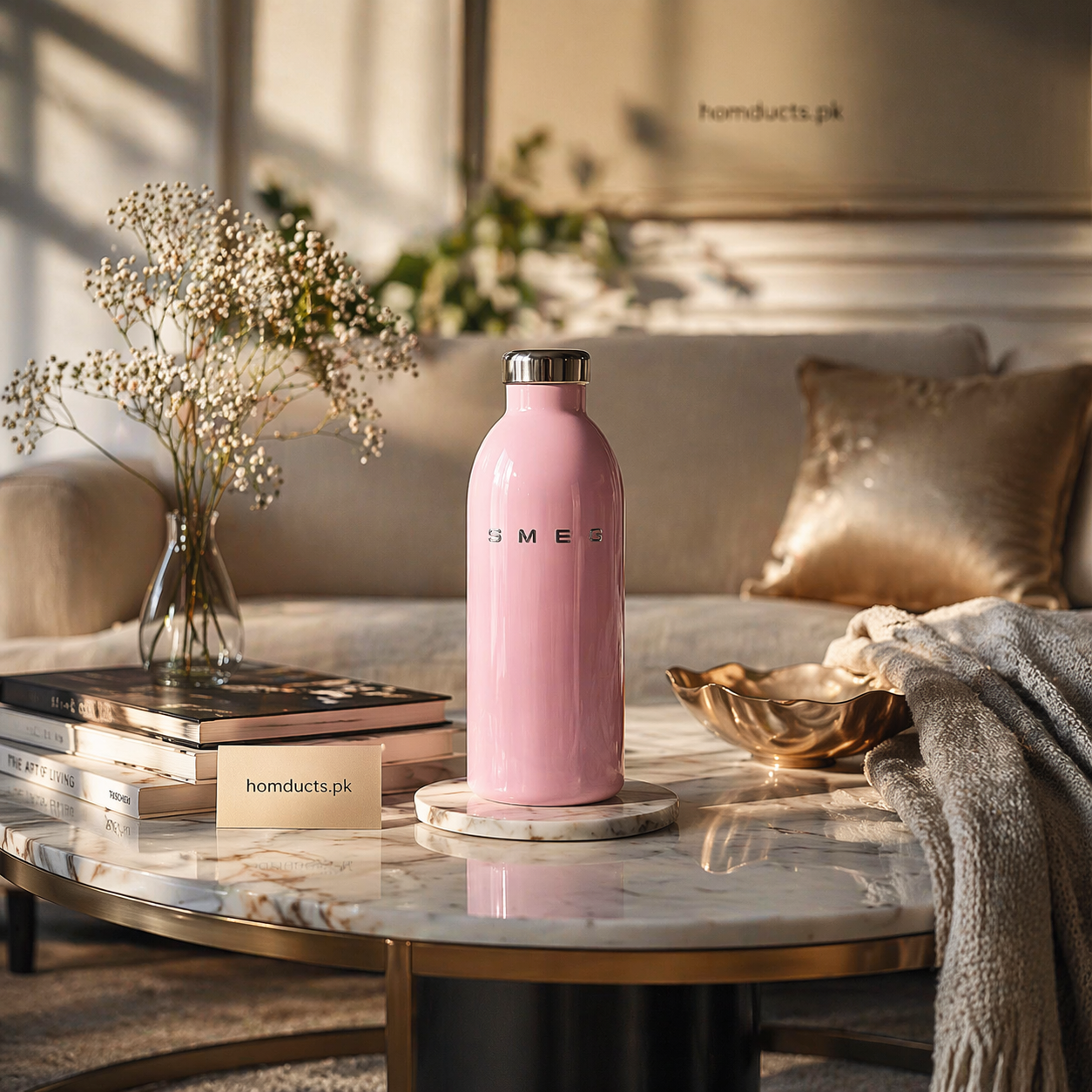SMEG Style Premium Stainless Steel Insulated Water Bottle – Luxury Vacuum Drink Flask