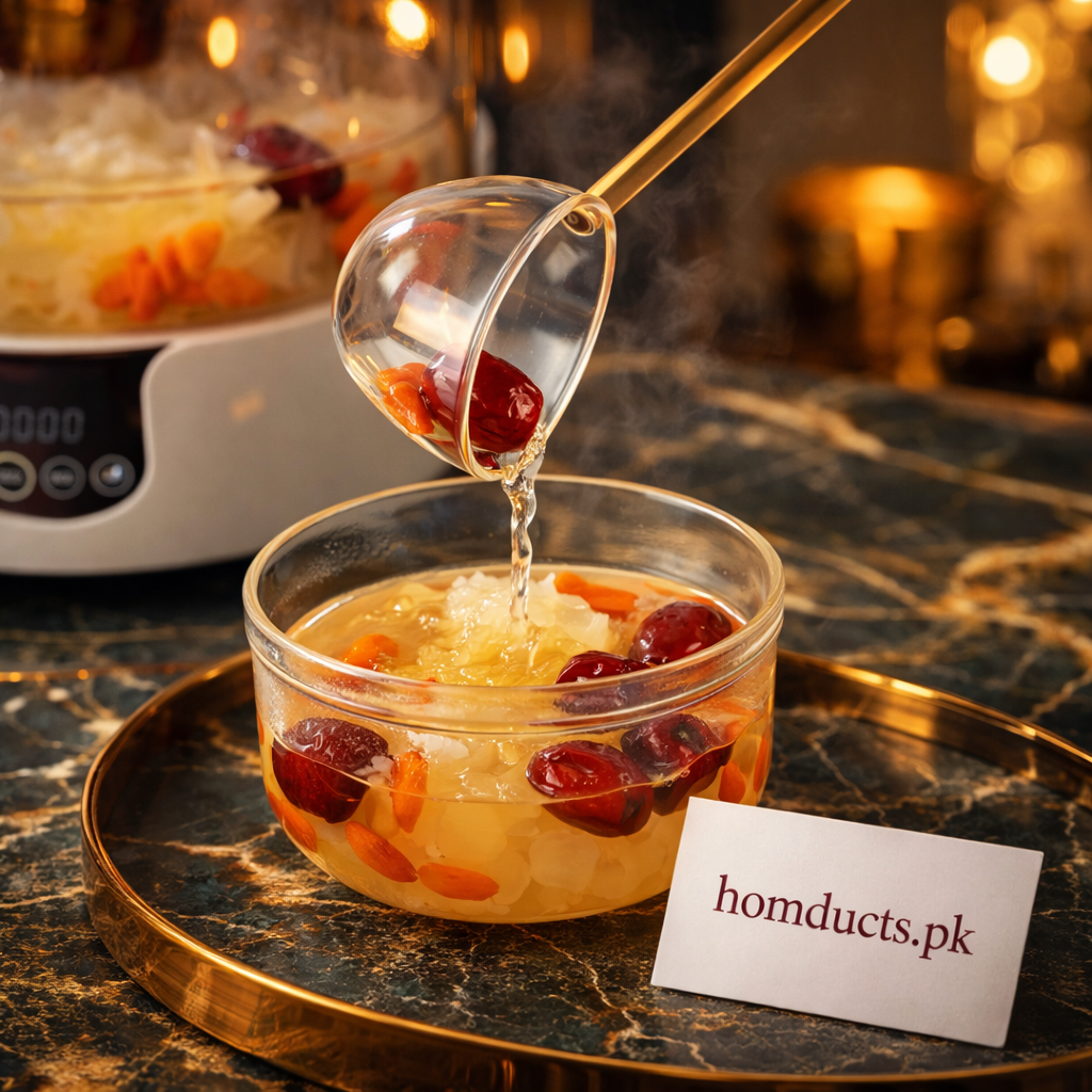 Heat Resistant Borosilicate Glass Tarka Spoon