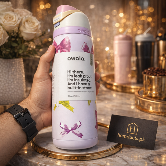 Owala Leak-Proof Insulated Straw Water Bottle – Premium Double-Wall Stainless Steel (32oz)