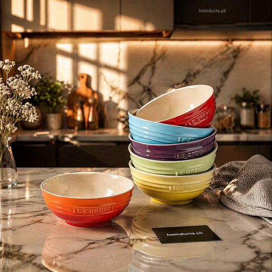 Le Creuset Rainbow Stoneware Mini Bowl Set (6 Pcs) – Premium Serving & Dessert Bowls
