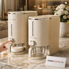 Rice Dispenser Container – Airtight Wall-Mounted Dry Food Storage with One-Touch Measuring Cup for Kitchen Pantry