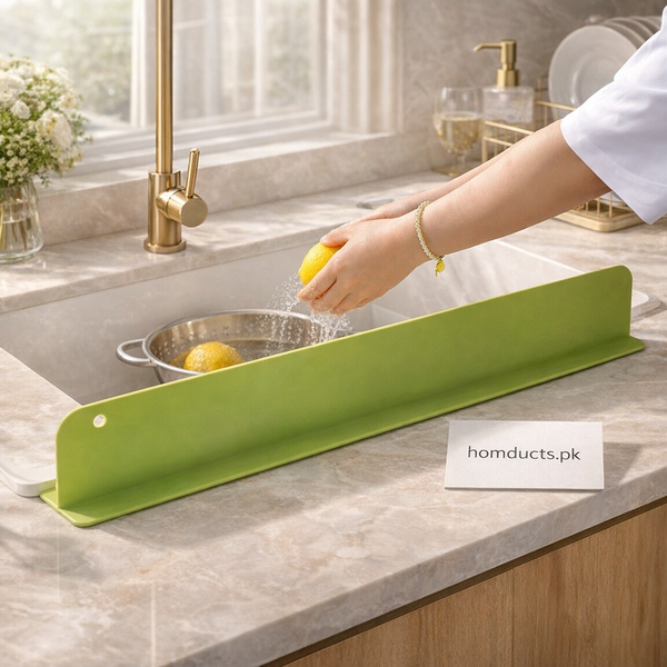 Luxury Suction Sink Water Blocking Plate – Premium Splash Guard for Kitchen Countertops
