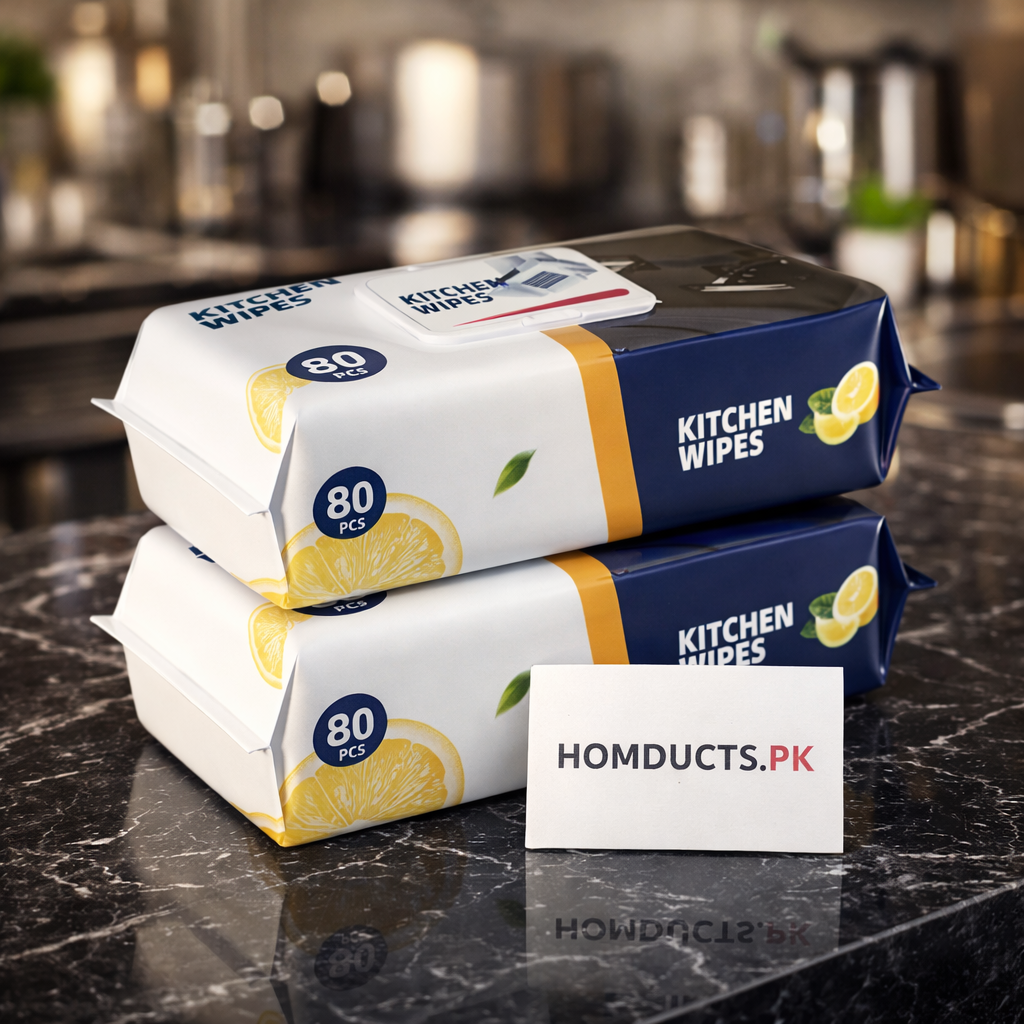 Oil & Grease Remover Kitchen Cleaning Wipes – Wash-Free & Gentle on Hands