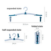 Premium Multifunction Foldable Clothes Hanger with Clips – Space Saving Wardrobe Organizer (Pack of 3)