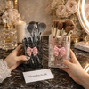 Luxury Acrylic Makeup Brush Organizer with Bow Design – Elegant Vanity Storage Holder
