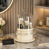 Luxury Glass Dome Makeup Organizer – Premium Vanity Storage Display